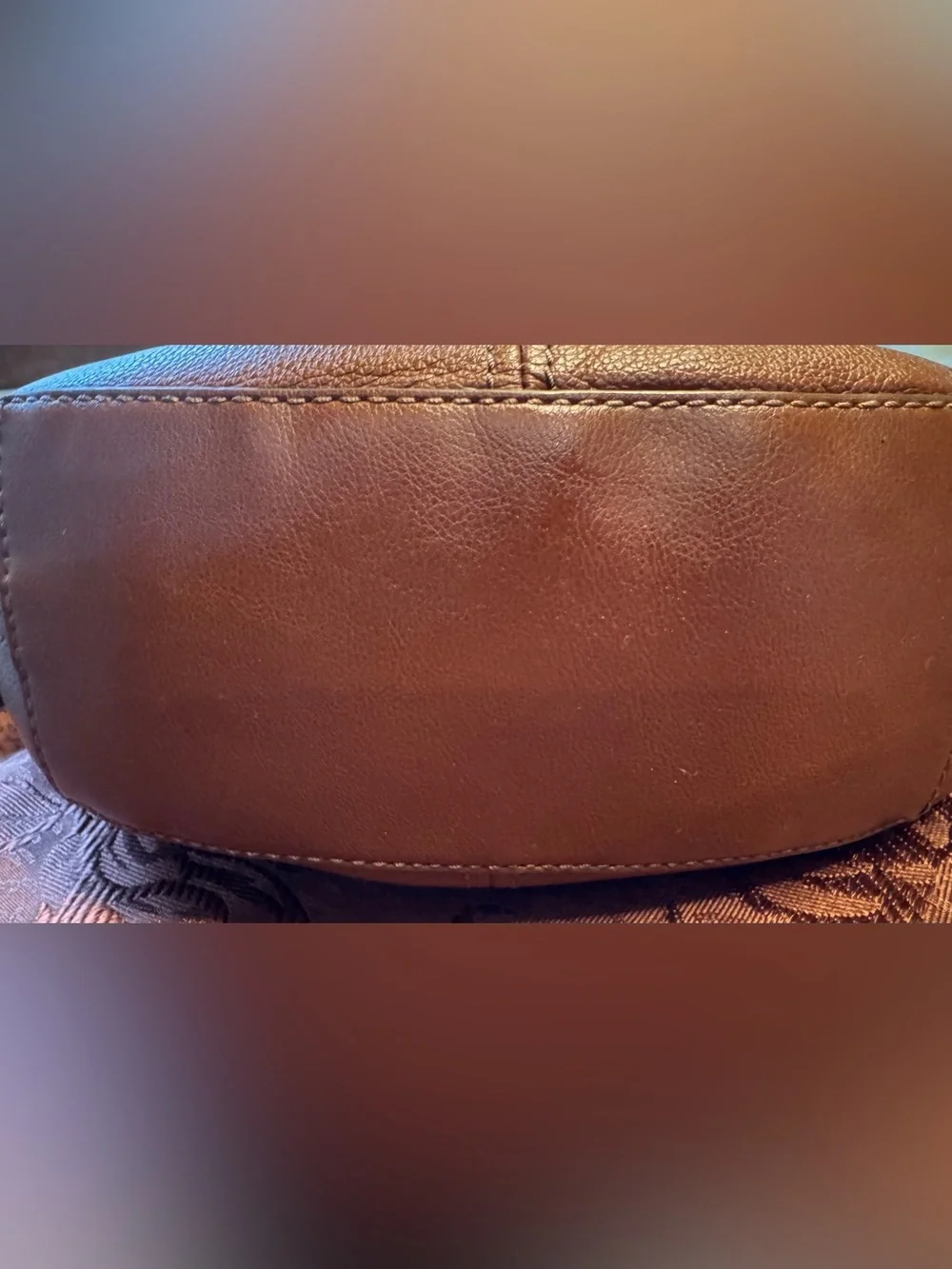 Fossil Shae Hobo Bag Brown Leather Shoulder Crescent Purse Boho Luxury Western